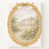 Anfangsbuchstabe F Personalisiertes Geschenk Elega Notizblock (Rückseite)