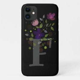 Anfangsbuchstabe F Plus Blumendesign Case-Mate iPhone Hülle
