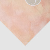 Anfangsbuchstabe für das Monogramm des Peach Marbl Seidenpapier (Ausschnitt)