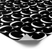 Anfangsbuchstabe G, Hintergrundfarbe auswählen Poster (Ecke)