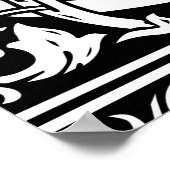 Anfangsbuchstabe G Mittelalterliches Monogramm Vin Poster (Ecke)