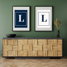 Anfangsbuchstabe | Graues modernes Monogramm stilv
