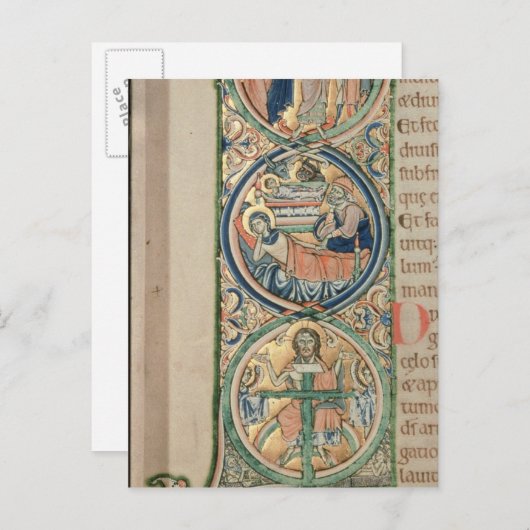 Anfangsbuchstabe "I" in Principio Postkarte (Vorne/Hinten)