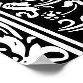 Anfangsbuchstabe I Mittelalterliches Monogramm Vin Poster (Ecke)