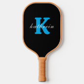 Anfangsbuchstabe K Einfache Monogramm Moderner Sti Pickleball Schläger (Vorderseite)