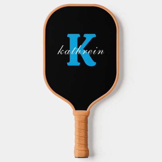 Anfangsbuchstabe K Einfache Monogramm Moderner Sti Pickleball Schläger (Vorderseite)