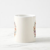Anfangsbuchstabe K Flower Boho-Blumen-Tasse Kaffeetasse (Mittel)