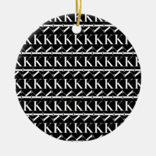 Anfangsbuchstabe K, Hintergrundfarbe auswählen Keramik Ornament