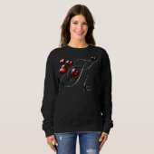 Anfangsbuchstabe K Liebe Herz Sweatshirt (Vorne ganz)