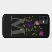 Anfangsbuchstabe M Plus Blumendesign Case-Mate iPhone Hülle (Rückseite (Horizontal))
