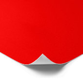 Anfangsbuchstabe Mit Monogramm Red White Classic Poster (Ecke)