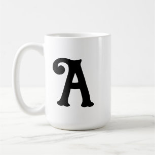 Anfangsbuchstabe Monogramm individuell anpassbares Kaffeetasse