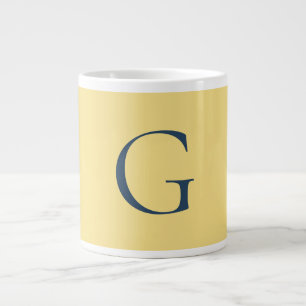 Anfangsbuchstabe Monogramm Jasmin Schiefergrau Sch Jumbo-Tasse