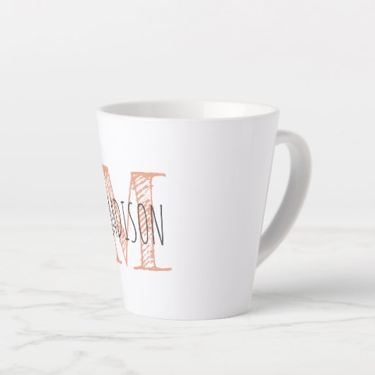 Anfangsbuchstabe Monogramm Milchtasse (Rechte Ecke)