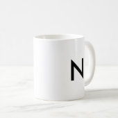 Anfangsbuchstabe Monogramm Modern Stilvoll Trend D Kaffeetasse (VorderseiteRechts)