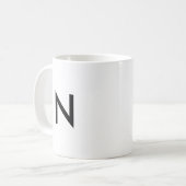 Anfangsbuchstabe Monogramm Modern Stilvoll Trend D Kaffeetasse (Vorderseite Links)