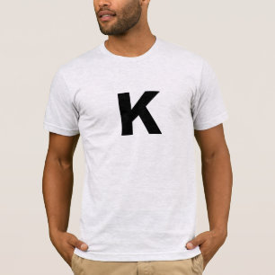 Anfangsbuchstabe Monogramm Modern Stylisch Trendig T-Shirt