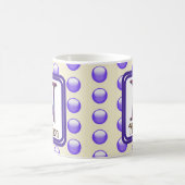 Anfangsbuchstabe N Blue Polka Dot Kaffeetasse (Mittel)