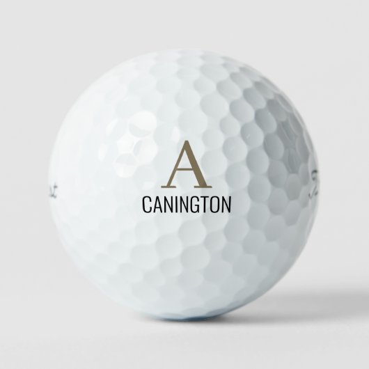 Anfangsbuchstabe & Nachname II Titleist Pro V1 Golfball (Vorderseite)
