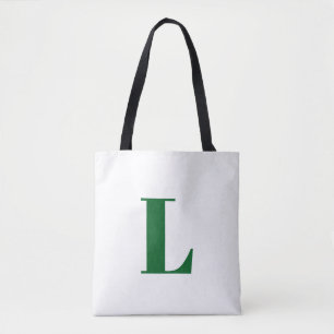Anfangsbuchstabe Navy Monogramm Modern Stilvoll Tasche