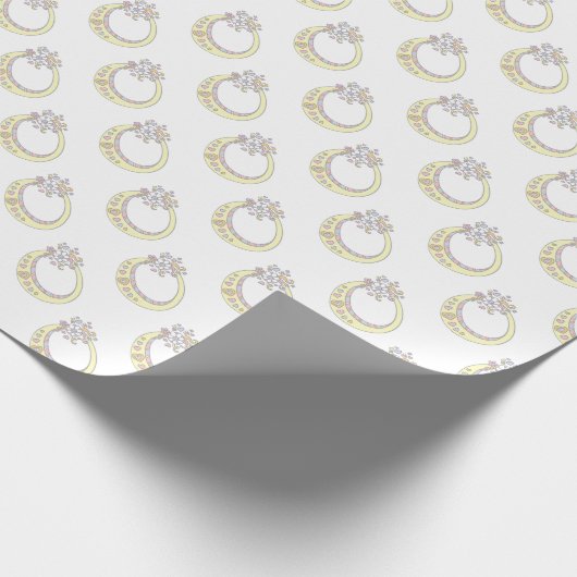 Anfangsbuchstabe O Monogramm personalisierte Verpa Geschenkpapier (Ecke)