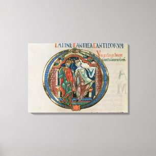 Anfangsbuchstabe "O" Osculatur ich - lassen Sie Leinwanddruck