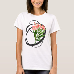 Anfangsbuchstabe O, Vintage Oleander T-Shirt
