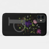 Anfangsbuchstabe P Plus Blumendesign Case-Mate iPhone Hülle (Rückseite (Horizontal))