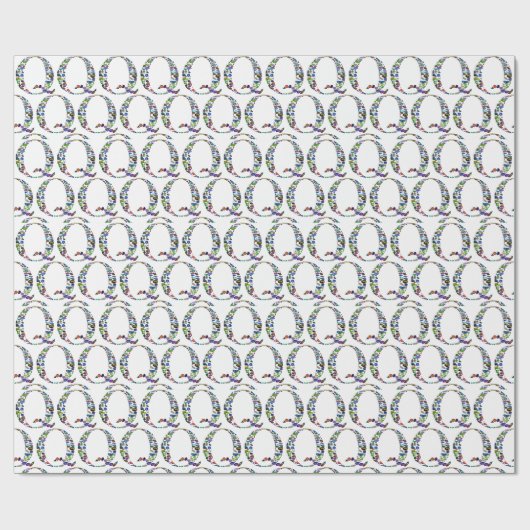 Anfangsbuchstabe Q Geschenkpapier (Flach)