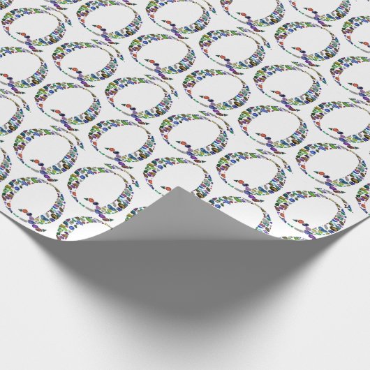 Anfangsbuchstabe Q Geschenkpapier (Ecke)