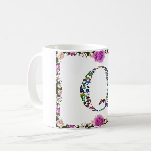 Anfangsbuchstabe Q Kaffeetasse (Vorderseite Links)