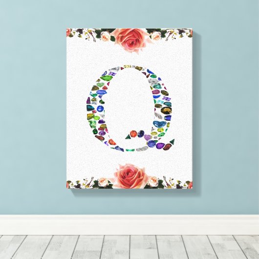 Anfangsbuchstabe Q Leinwanddruck (Insitu (Holzboden))