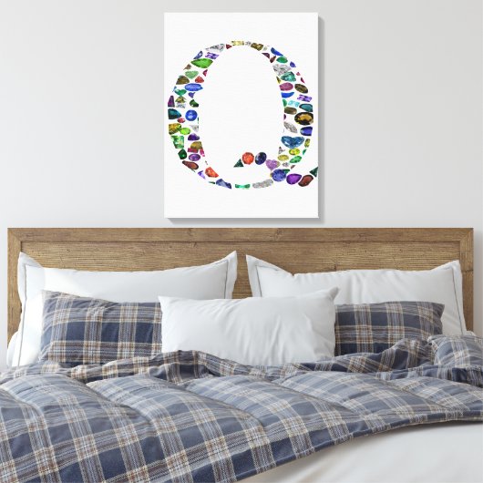 Anfangsbuchstabe Q Leinwanddruck (Insitu (Schlafzimmer))
