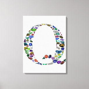 Anfangsbuchstabe Q Leinwanddruck