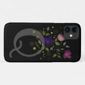 Anfangsbuchstabe Q Plus Blumendesign Case-Mate iPhone Hülle (Rückseite (Horizontal))