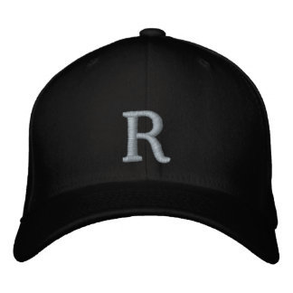 Anfangsbuchstabe R Bestickte Baseballkappe