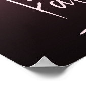 Anfangsbuchstabe Rosa Ombre Eindeutige Bezeichnung Poster (Ecke)