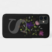 Anfangsbuchstabe S Plus Blumendesign Case-Mate iPhone Hülle (Rückseite (Horizontal))