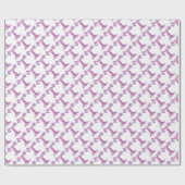 Anfangsbuchstabe T Monogramm personalisierte Verpa Geschenkpapier (Flach)