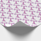 Anfangsbuchstabe T Monogramm personalisierte Verpa Geschenkpapier (Ecke)