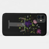 Anfangsbuchstabe T Plus Blumendesign Case-Mate iPhone Hülle (Rückseite (Horizontal))