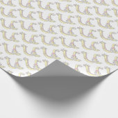 Anfangsbuchstabe U Monogramm personalisierte Verpa Geschenkpapier (Ecke)