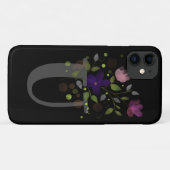 Anfangsbuchstabe U Plus Blumendesign Case-Mate iPhone Hülle (Rückseite (Horizontal))