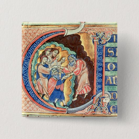 Anfangsbuchstabe "V" Visio Abdie Button (Vorderseite)