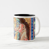 Anfangsbuchstabe "V" Visio Abdie Zweifarbige Tasse (VorderseiteRechts)