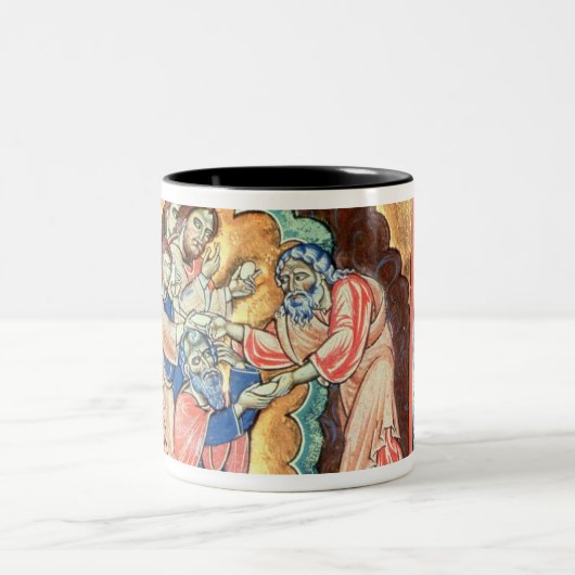 Anfangsbuchstabe "V" Visio Abdie Zweifarbige Tasse (Mittel)