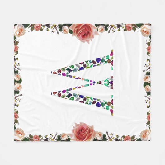 Anfangsbuchstabe W Fleecedecke (Vorderseite (Horizontal))