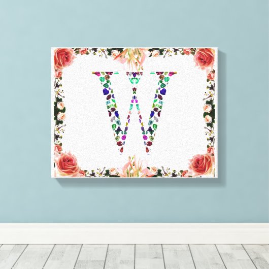 Anfangsbuchstabe W Leinwanddruck (Insitu (Holzboden))