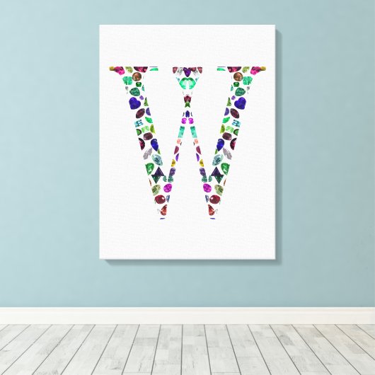 Anfangsbuchstabe W Leinwanddruck (Insitu (Holzboden))
