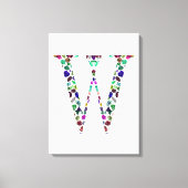 Anfangsbuchstabe W Leinwanddruck (Vorderseite)